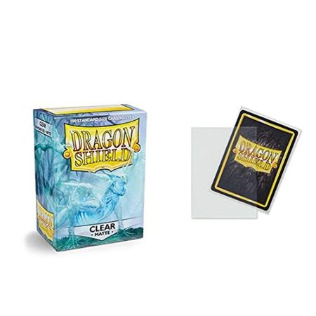 Dragon Shield Standard Sleeves - Matte Clear (100 Sleeves)