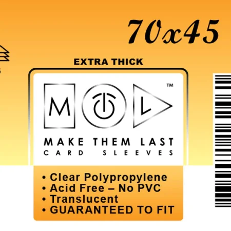 Ovitki MTL 70 x 45 mm, prosojni THICK SIDELOAD, 50 kosov