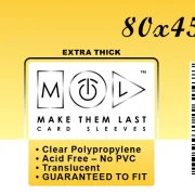 Ovitki MTL 80 x 45 mm, prosojni THICK SIDELOAD, 50 kosov