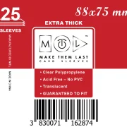 Ovitki MTL 88 x 75 mm, prosojni THICK, 25 kosov