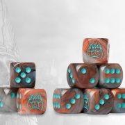 Old Dominion Logo on Brown Marbled Dice - 24 per pack