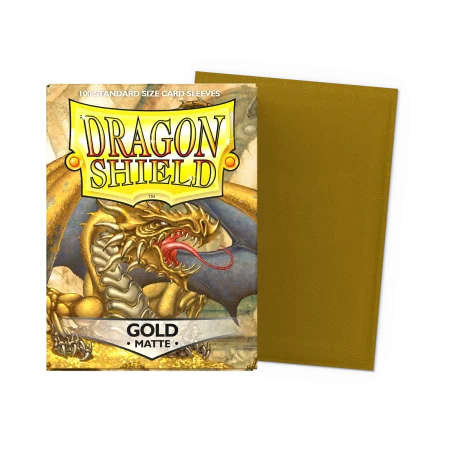 DS - Standard Sleeves: Gold [Matte] (100 Sleeves)